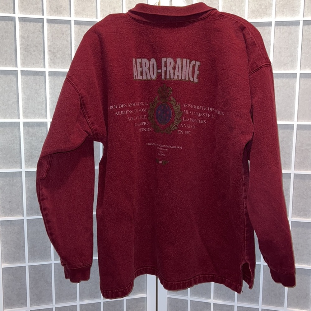 EXPRESS VINTAGE POLO SHIRT; design on both sides, SIZE L, 100% cotton